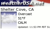 Click for Forecast for Shelter Cove, California from weatherUSA.net